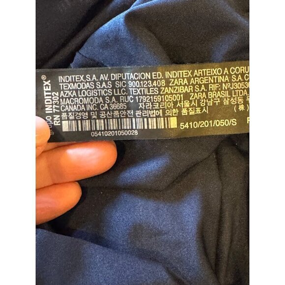 Zara Swimsuit Womens Small Blue Floral Print‎ Tropical One Piece Bathing Suit - Picture 9 of 11